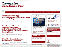 Tablet Screenshot of enterprisefreelancefair.co.uk